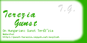 terezia gunst business card